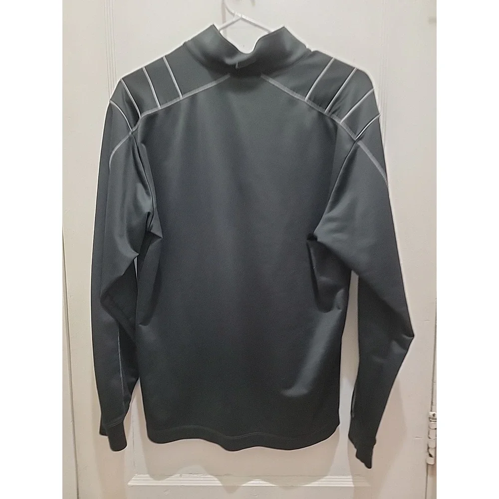Nike Dri Fit Men's Black Lightweight 1/4 Zip Golf Sweater Size Small.  SHARP